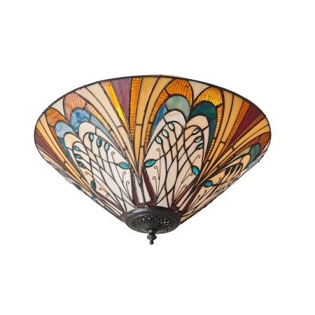 Plafon do salonu Tiffany 702412 x 60W E27 GLS - Interiors 1900