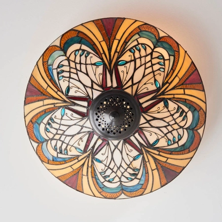 Plafon do salonu Tiffany 702412 x 60W E27 GLS - Interiors 1900