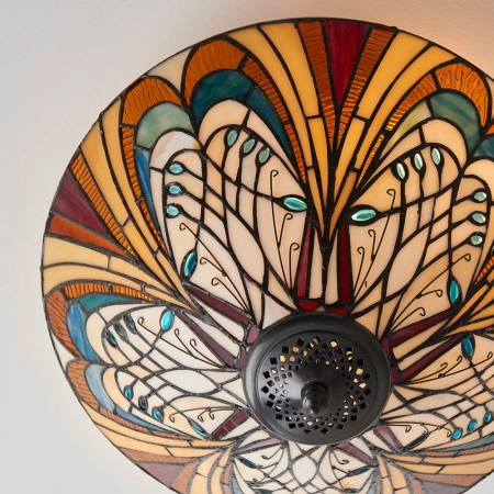 Plafon do salonu Tiffany 702412 x 60W E27 GLS - Interiors 1900