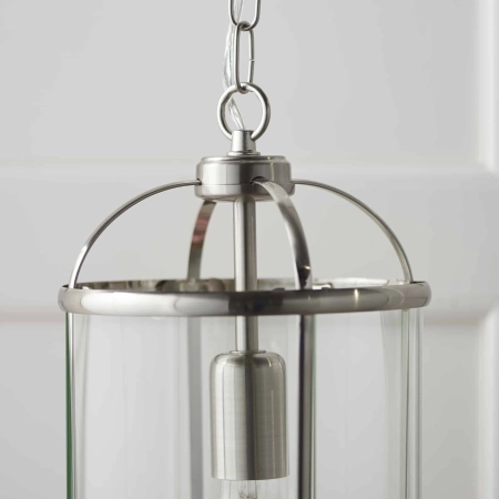Lampa wisząca metalowa srebrna 20cm 70323 z serii Lambeth - Endon Lighting