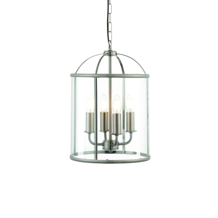 Lampa wisząca metalowa srebrna 4-punktowa 70324 z serii LAMBETH - Endon Lighting