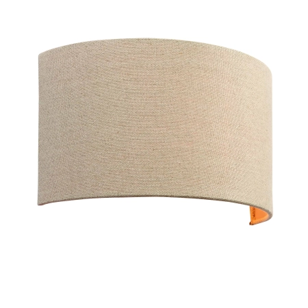 Kinkiet ścienny półokrągły beżowy z tkaniny 70335 z serii Obi - Endon Lighting
