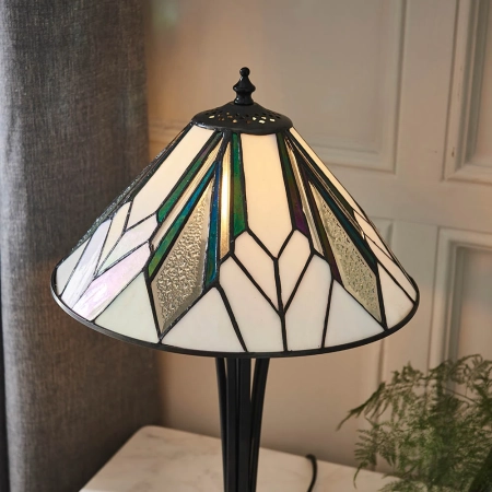 Lampa stołowa witrażowa Tiffany 7036540W z serii Interiors 1900