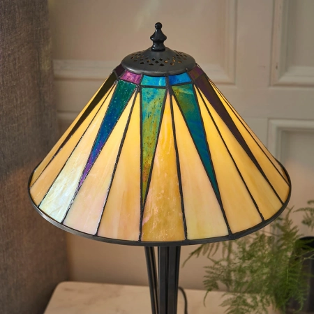 Lampa stołowa witrażowa Tiffany 7036740W z serii Interiors 1900