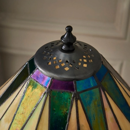 Lampa stołowa witrażowa Tiffany 7036740W z serii Interiors 1900