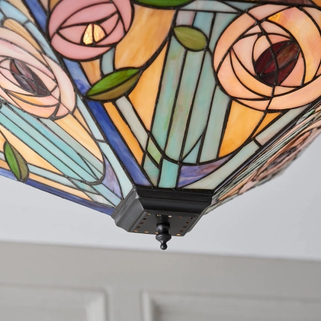 Plafon do salonu Tiffany 706982 x 60W E27 GLS - Interiors 1900