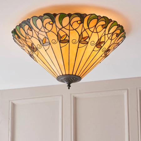 Plafon do salonu Tiffany 707062 x 60W E27 GLS - Interiors 1900