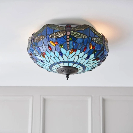 Plafon do salonu Tiffany 707222 x 60W E27 GLS - Interiors 1900