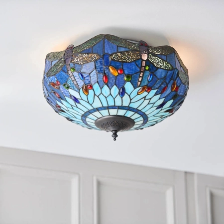 Plafon do salonu Tiffany 707222 x 60W E27 GLS - Interiors 1900
