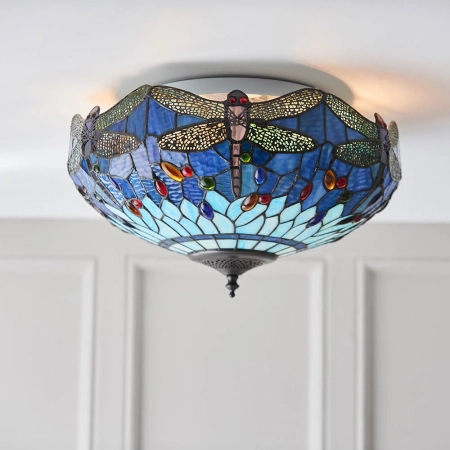Plafon do salonu Tiffany 707222 x 60W E27 GLS - Interiors 1900