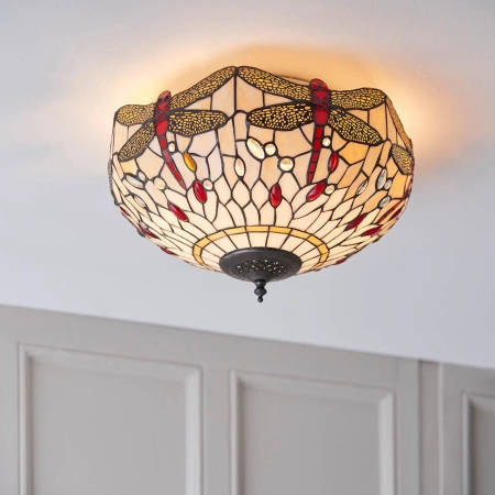 Plafon do salonu Tiffany 707232 x 60W E27 GLS - Interiors 1900