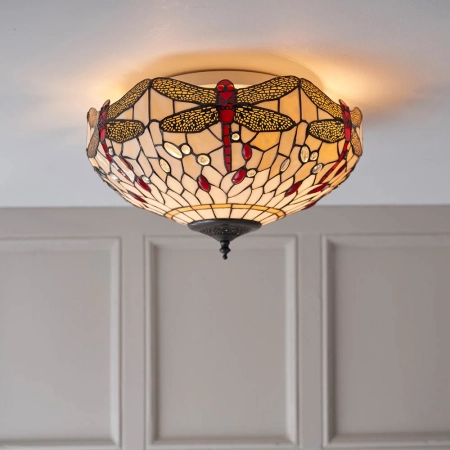 Plafon do salonu Tiffany 707232 x 60W E27 GLS - Interiors 1900