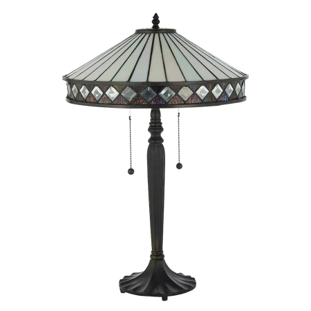 Lampa stołowa witrażowa Tiffany 709352 z serii Interiors 1900