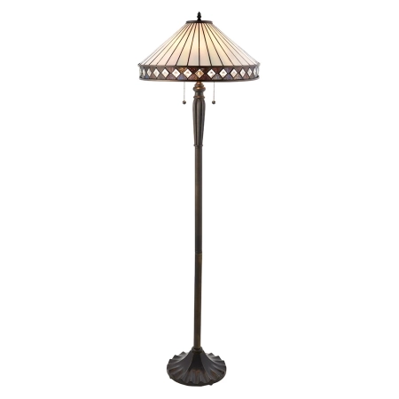Lampa podłogowa witrażowa Tiffany 709362 z serii Interiors 1900