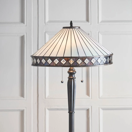 Lampa podłogowa witrażowa Tiffany 709362 z serii Interiors 1900