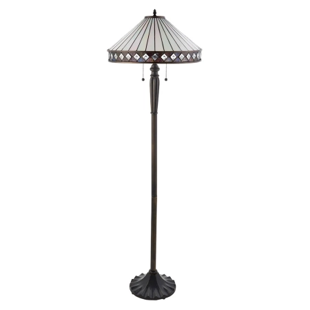 Lampa podłogowa witrażowa Tiffany 709362 z serii Interiors 1900