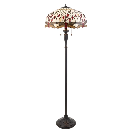 Lampa podłogowa witrażowa Tiffany 709402 z serii Interiors 1900