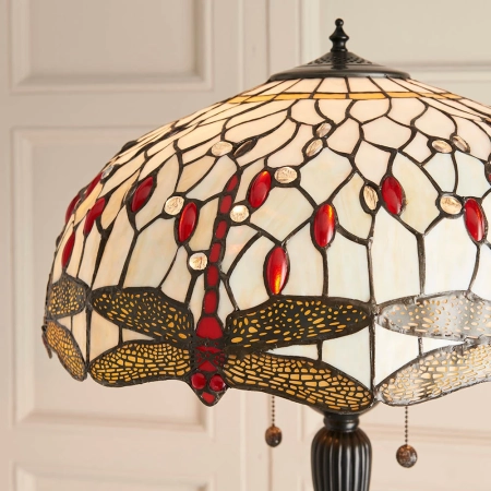 Lampa podłogowa witrażowa Tiffany 709402 z serii Interiors 1900