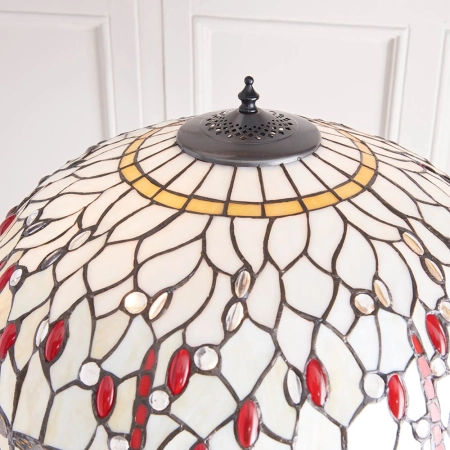 Lampa podłogowa witrażowa Tiffany 709402 z serii Interiors 1900