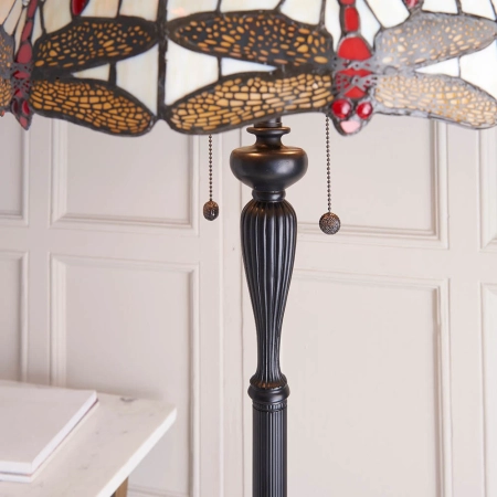 Lampa podłogowa witrażowa Tiffany 709402 z serii Interiors 1900