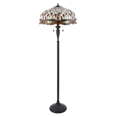 Lampa podłogowa witrażowa Tiffany 709402 z serii Interiors 1900