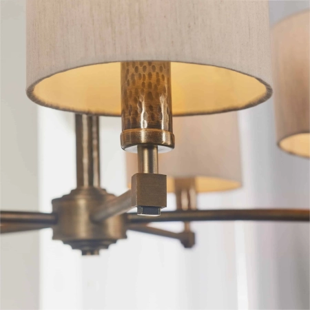 Lampa wisząca metalowa brązowa 5-punktowa 71345 z serii Indara - Endon Lighting