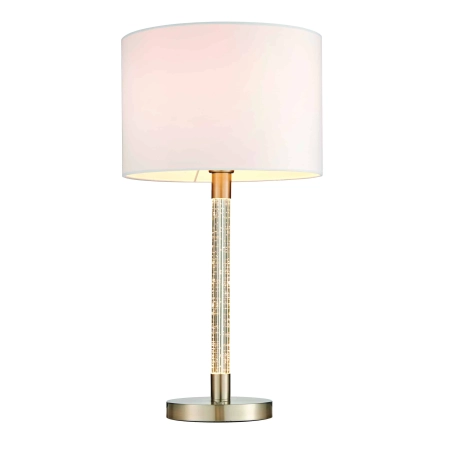 Lampa stołowa z tkaninowym kloszem i metalową podstawą 71621 z serii Andromeda - Endon Lighting