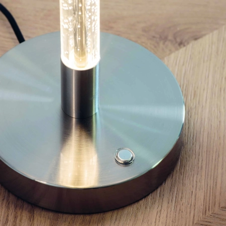 Lampa stołowa z tkaninowym kloszem i metalową podstawą 71621 z serii Andromeda - Endon Lighting