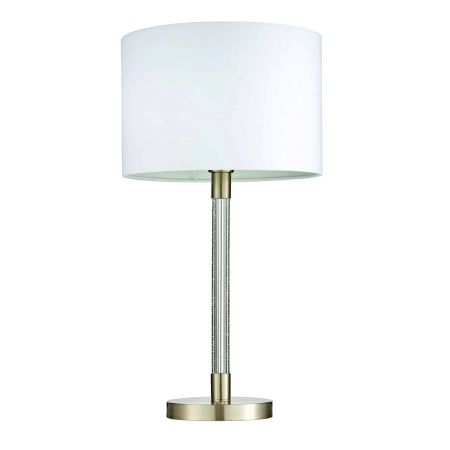Lampa stołowa z tkaninowym kloszem i metalową podstawą 71621 z serii Andromeda - Endon Lighting