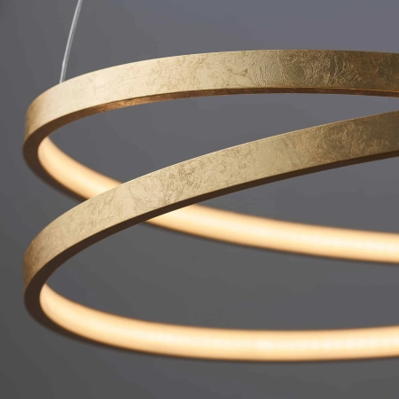Lampa wisząca LED złota okrągła 55cm 72479 z serii Scribble - Endon Lighting