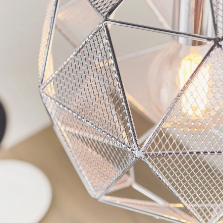 Lampa wisząca chromowana metalowa geometryczna 32cm 72817 z serii ARMOUR - Endon Lighting