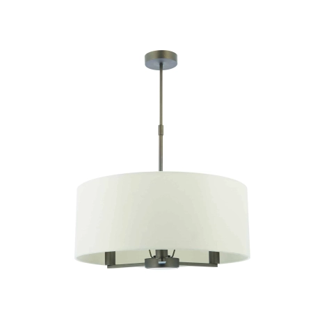 Lampa wisząca z tkaniny biało-brązowa 3-punktowa 73015 z serii Daley - Endon Lighting