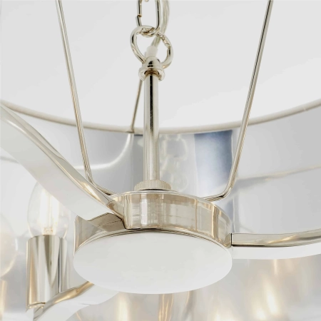 Lampa wisząca biała z tkaniny 3-punktowa 50cm 73021 z serii Harvey - Endon Lighting