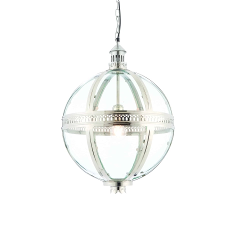 Lampa wisząca szklana chromowana kula 41cm 73108 z serii Vienna - Endon Lighting