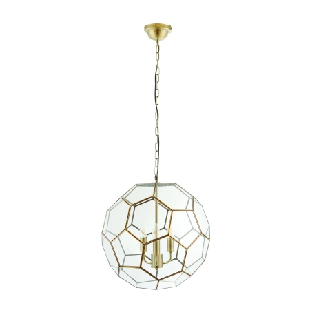 Lampa wisząca szklana kula mosiężna 3-punktowa 73560 z serii Miele - Endon Lighting