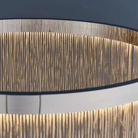 Lampa wisząca chromowana okrągła z łańcuszkami 73768 z serii ZELMA - Endon Lighting