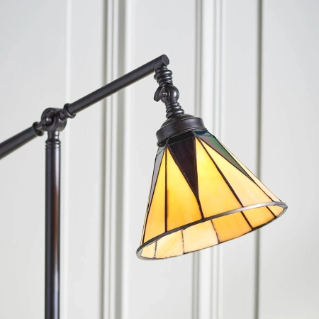 Lampa podłogowa witrażowa Tiffany 7435540W z serii Interiors 1900