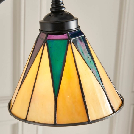 Lampa podłogowa witrażowa Tiffany 7435540W z serii Interiors 1900