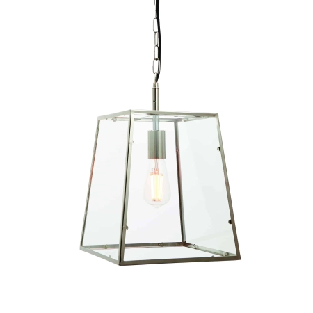 Lampa wisząca szklana srebrna 1-punktowa 76225 z serii HURST - Endon Lighting