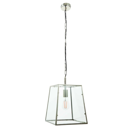Lampa wisząca szklana srebrna 1-punktowa 76225 z serii HURST - Endon Lighting