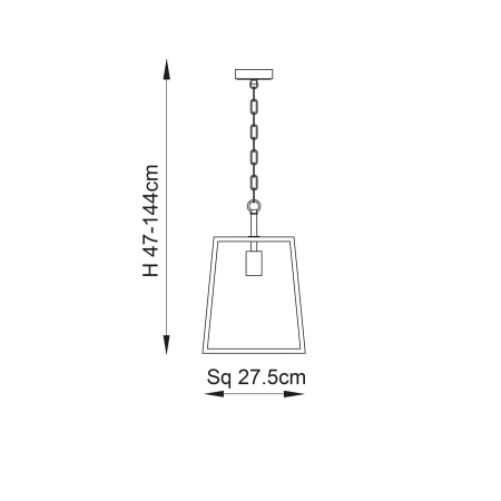 Lampa wisząca szklana srebrna 1-punktowa 76225 z serii HURST - Endon Lighting