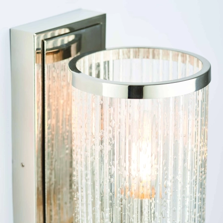 Kinkiet ścienny srebrny szklany cylindryczny 76259 z serii Easton - Endon Lighting
