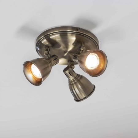 Lampa sufitowa metalowa mosiężna 3-punktowa 76279 z serii Westbury - Endon Lighting
