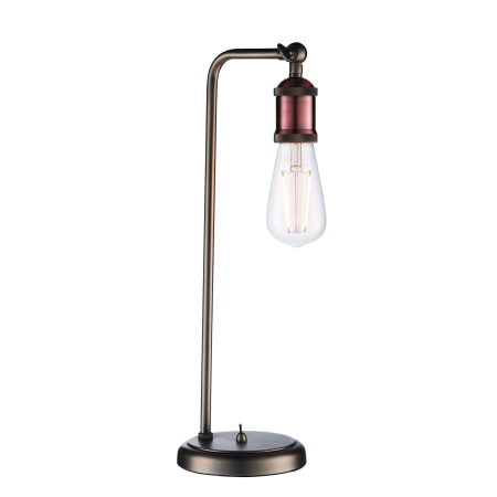Lampa stołowa metalowa miedziana industrialna 76339 z serii HAL - Endon Lighting