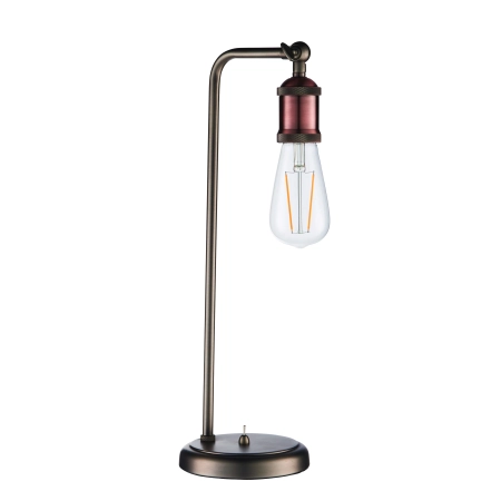 Lampa stołowa metalowa miedziana industrialna 76339 z serii HAL - Endon Lighting
