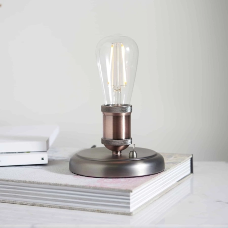 Lampa stołowa metalowa miedziana 14cm 76355 z serii HAL - Endon Lighting