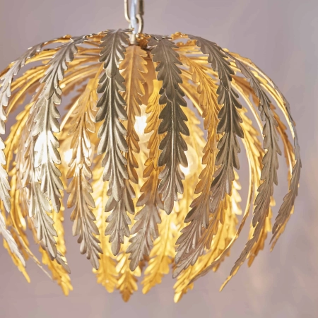 Lampa wisząca złota metalowa 3-punktowa 45cm 76360 z serii Delphine - Endon Lighting