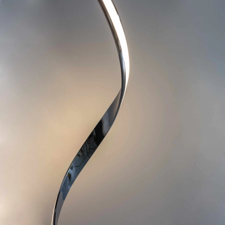 Lampa podłogowa LED chromowana spiralna 121cm 76395 z serii ARIA - Endon Lighting