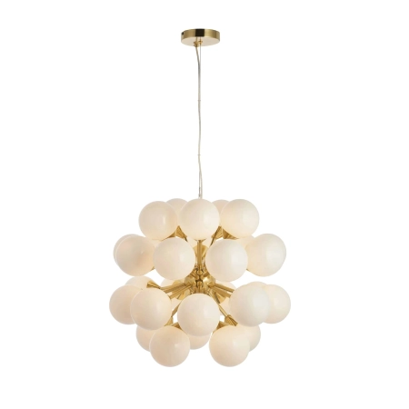 Lampa wisząca złota 28-punktowa z białymi kulami 76499 z serii OSCAR - Endon Lighting