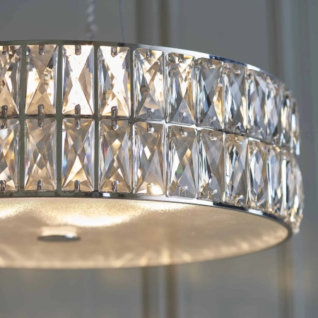 Lampa wisząca kryształowa chromowana 38cm 76513 z serii Verina - Endon Lighting